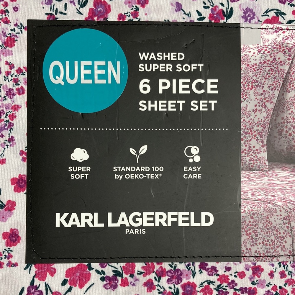 Karl Lagerfeld Queen 6 Piece Sheet Set